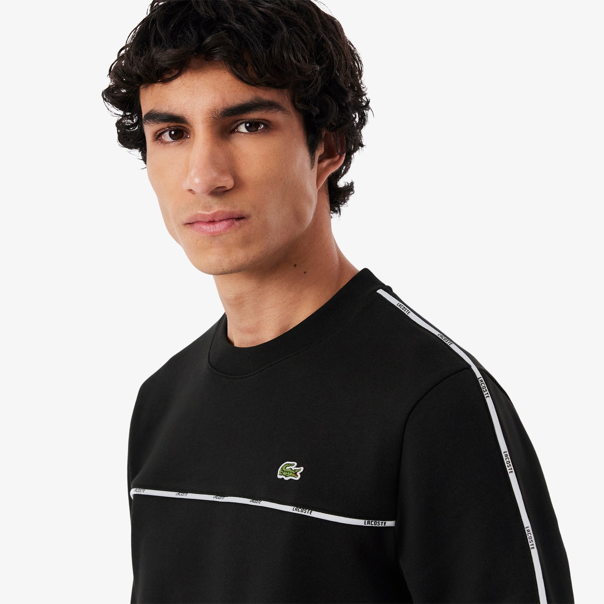 Lacoste Logo Trim Fleece Sweatshirt - view 4