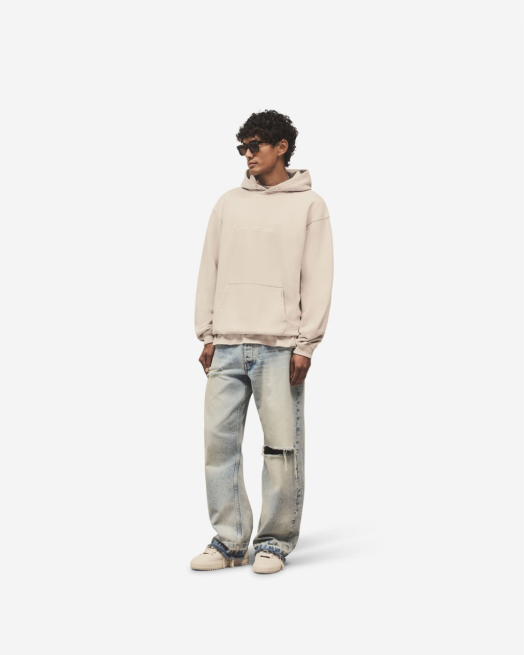 Script Logo Hoodie - Concrete