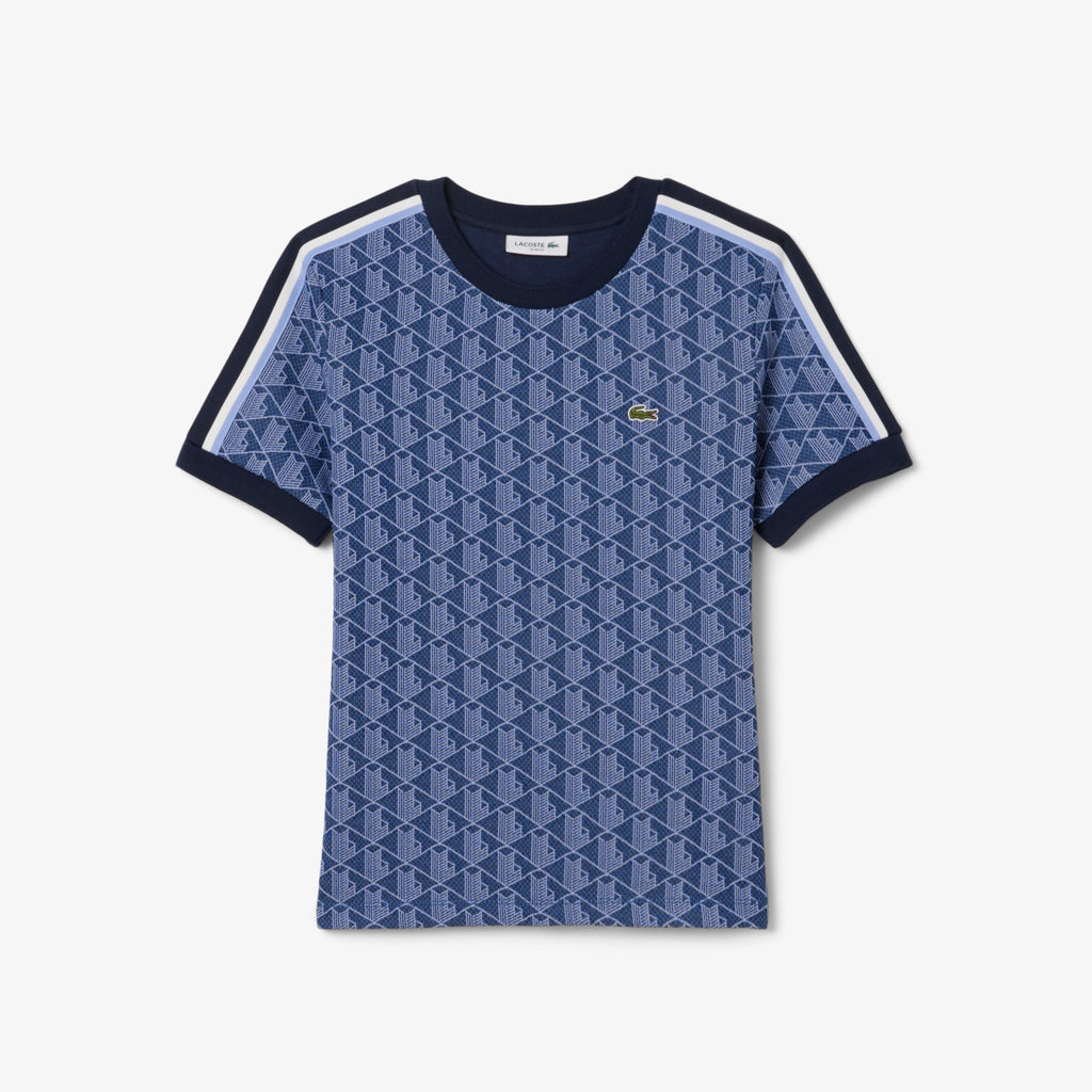 Lacoste Slim Fit Monogram Jacquard T-shirt - view 5