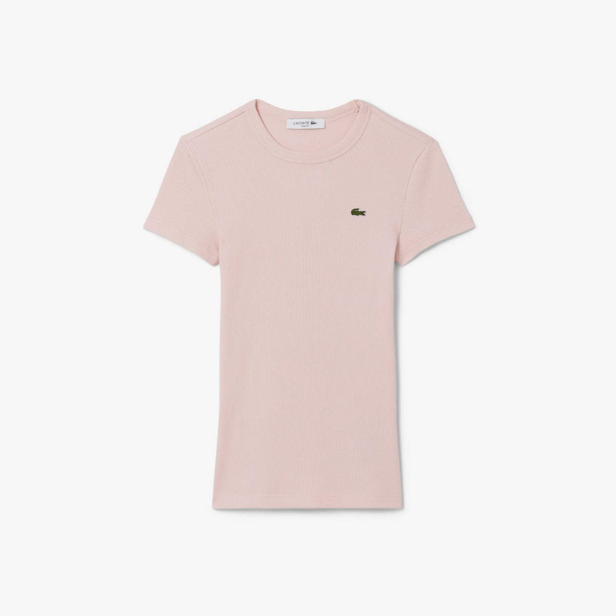Lacoste Slim Fit Ribbed Cotton T-shirt