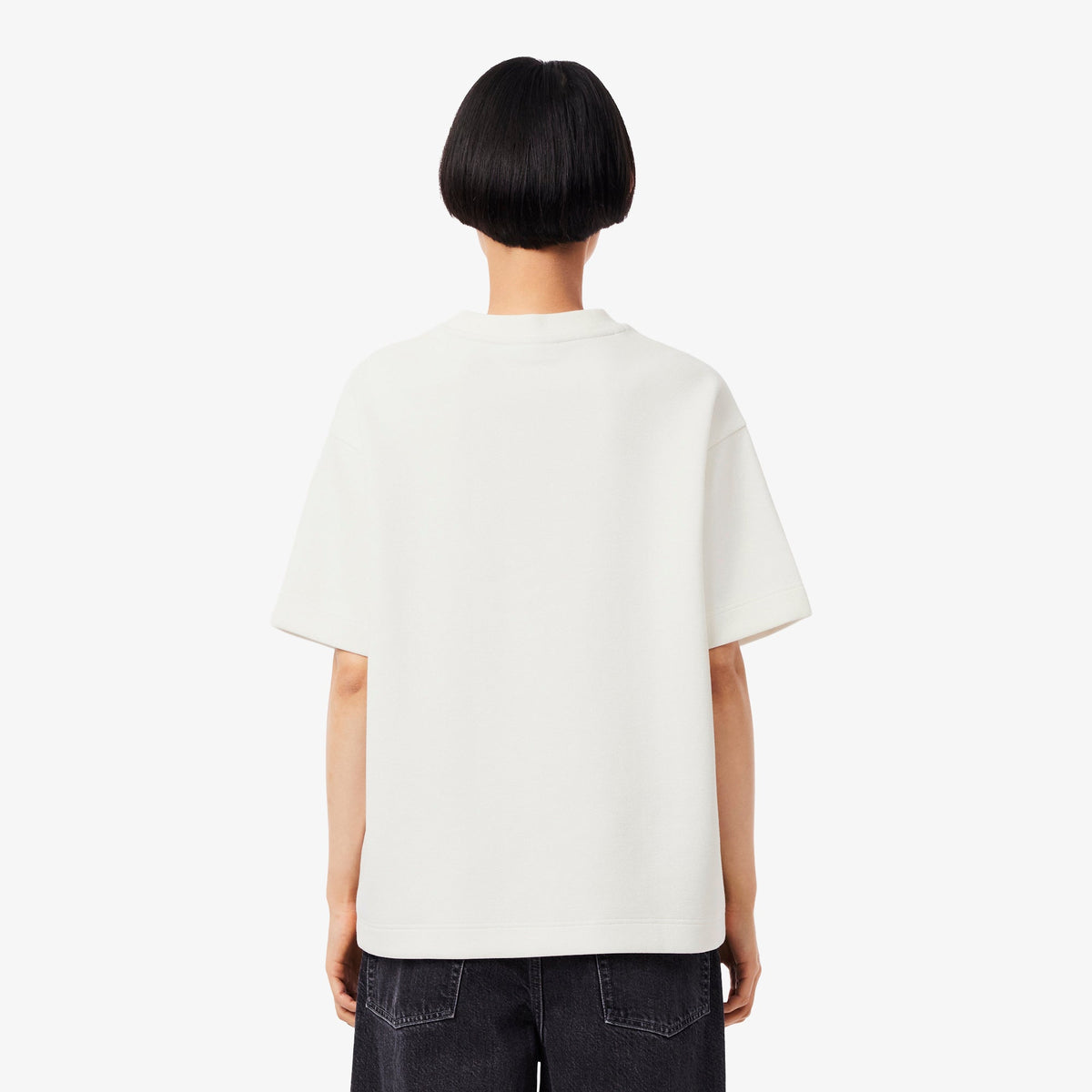 Lacoste Oversized Double Face Piqué T-shirt - view 4