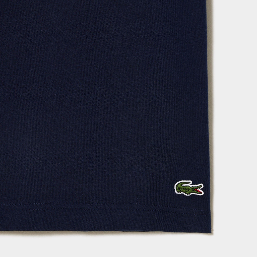 Lacoste Signature Print Cotton T-shirt - view 3