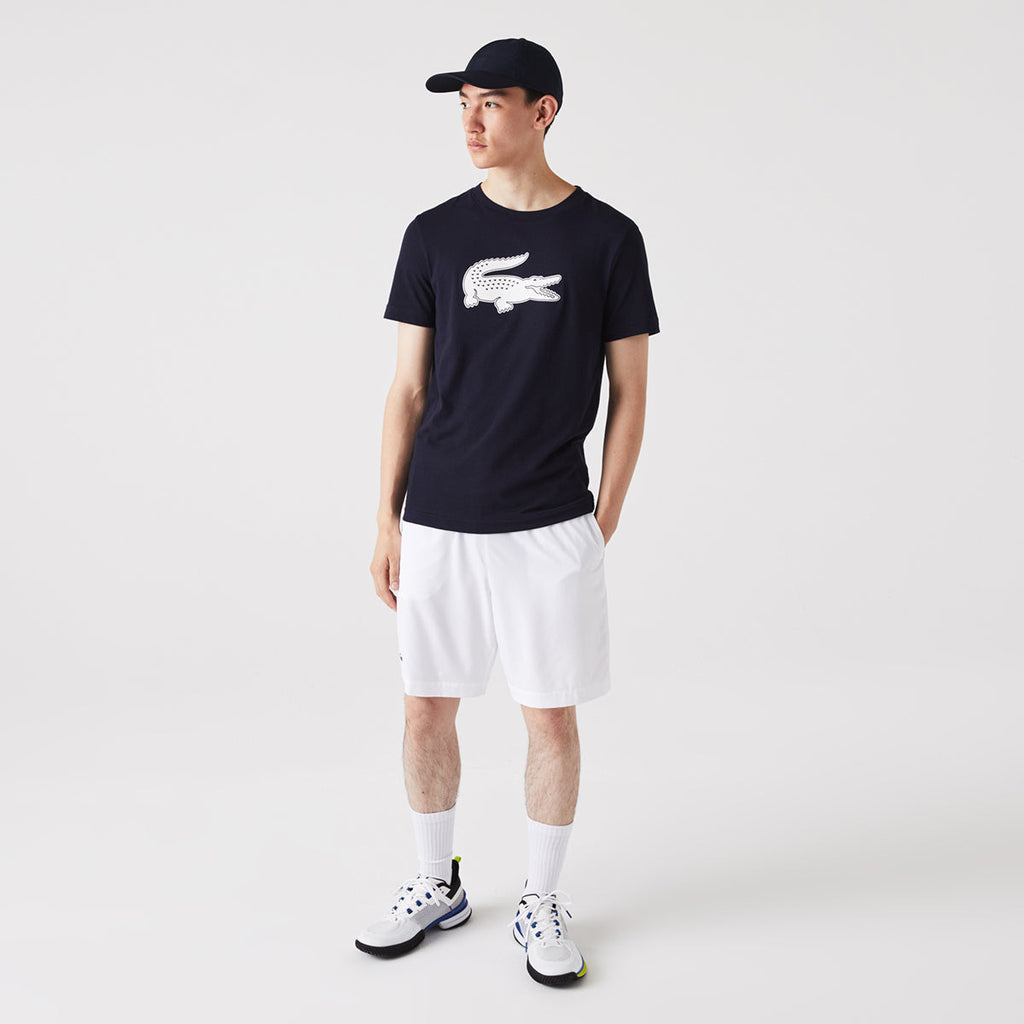 Crew Neck Crocodile Print Organic Cotton T-Shirt
