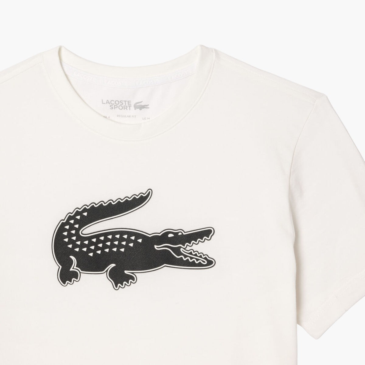 Crew Neck Crocodile Print Organic Cotton T-Shirt