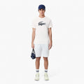 Crew Neck Crocodile Print Organic Cotton T-Shirt