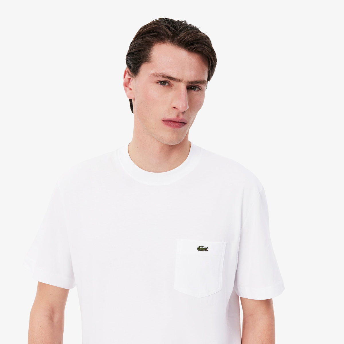 Lacoste Cotton T-shirt with Breast Pocket - view 2