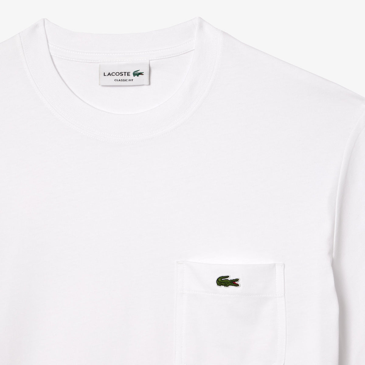 Lacoste Cotton T-shirt with Breast Pocket - view 6