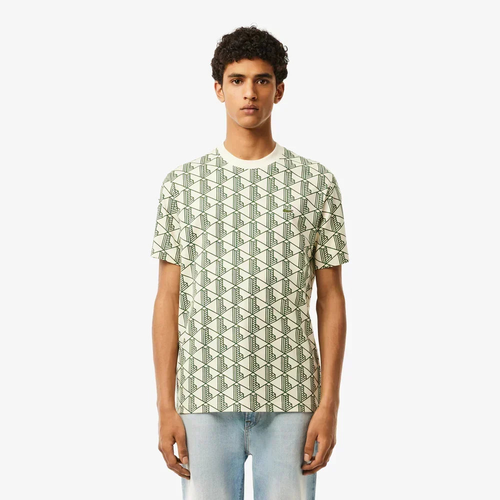 Lacoste Monogram cotton t-shirt