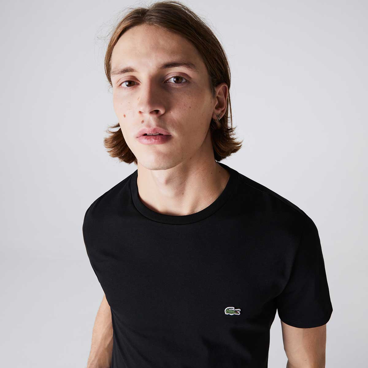 Crew Neck Pima Cotton Jersey T-Shirt