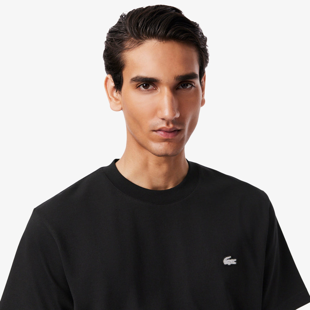 Lacoste Diamanté Crocodile Cotton T-shirt - view 3