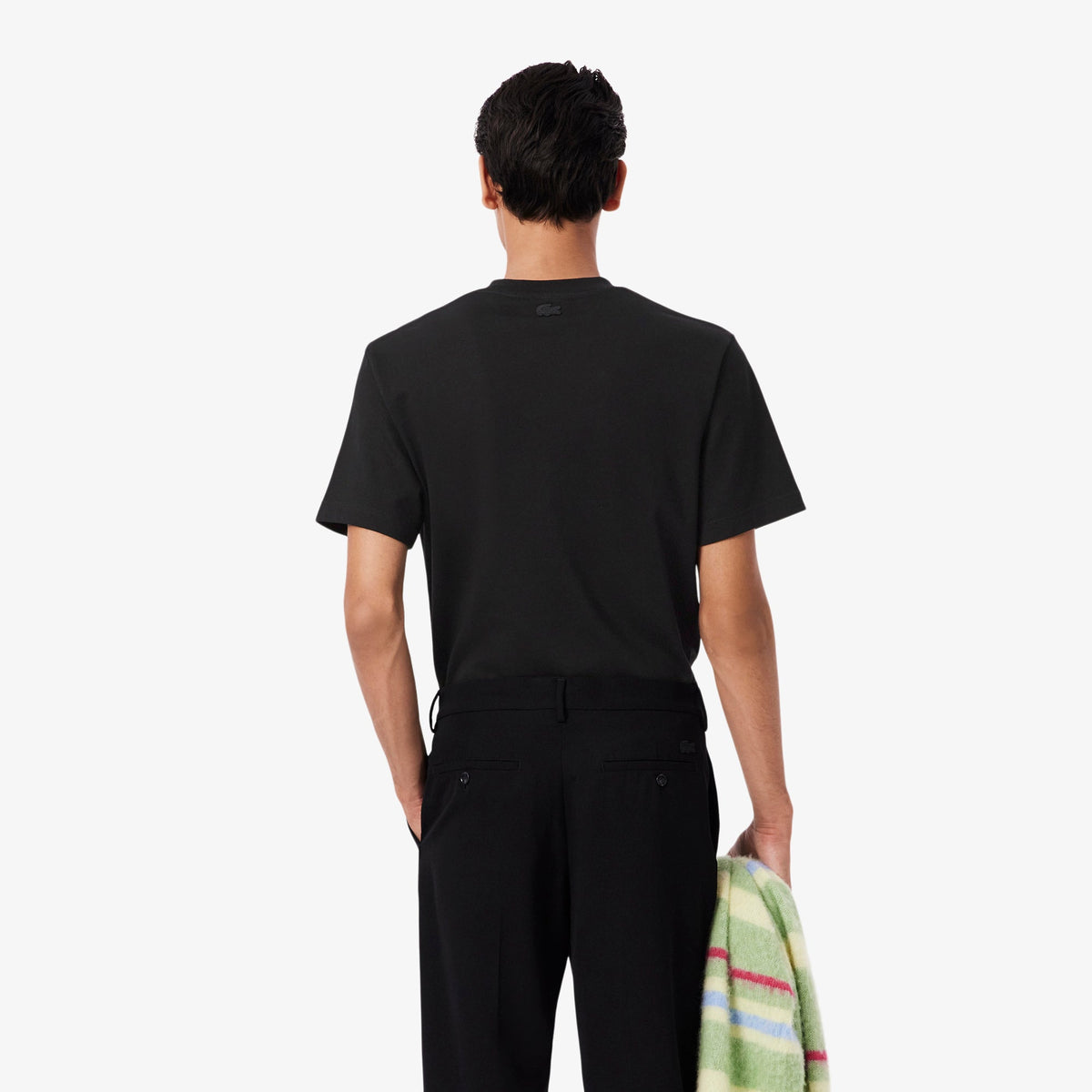 Lacoste Diamanté Crocodile Cotton T-shirt - view 4