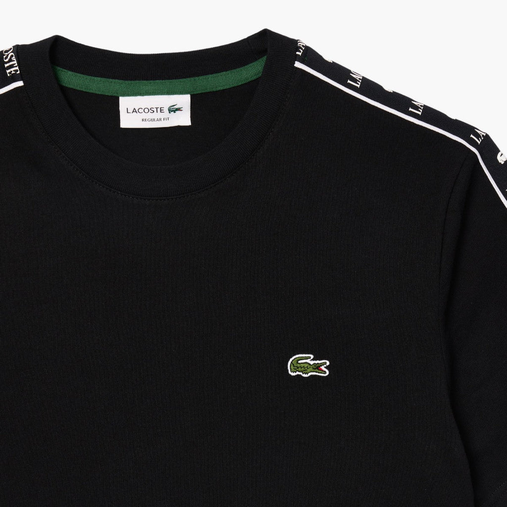Cotton Jersey Logo Stripe T-Shirt
