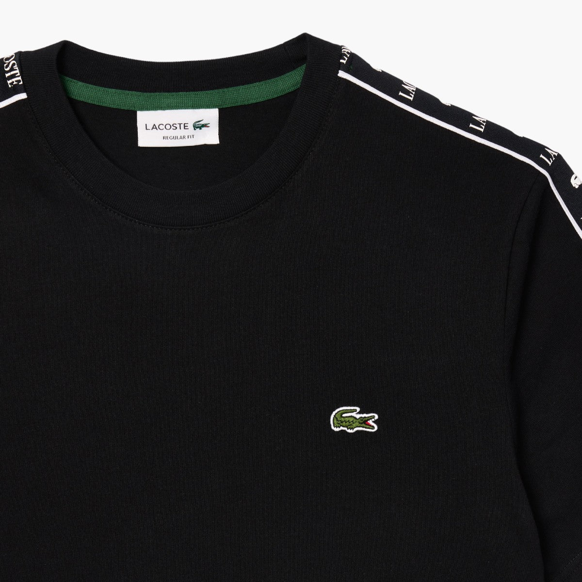 Cotton Jersey Logo Stripe T-Shirt