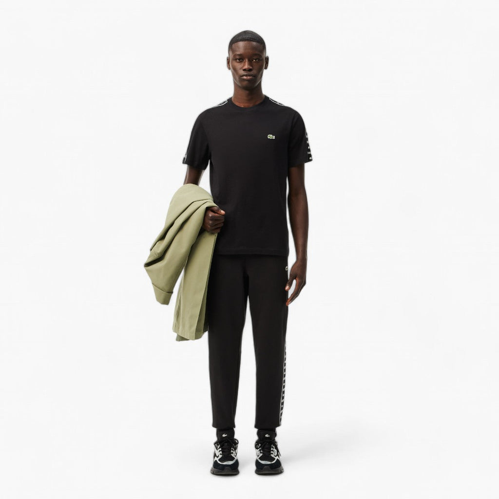 Cotton Jersey Logo Stripe T-Shirt