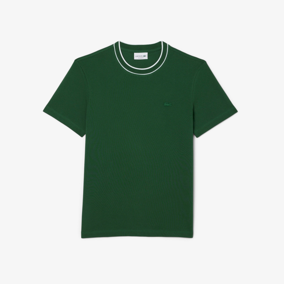 Lacoste Stretch Piqué Stripe Collar T-shirt