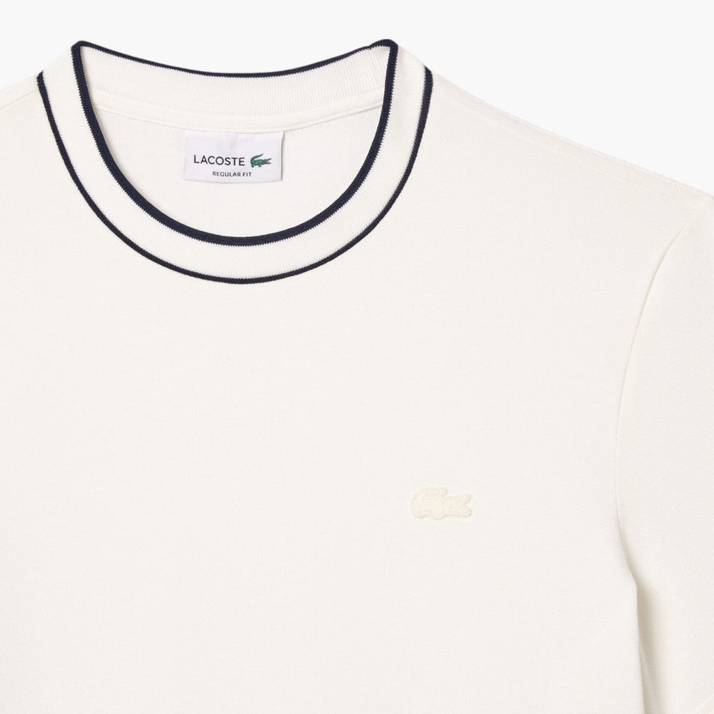 Pique Stripe Collar T-Shirt