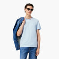Stretch Piqué Stripe Collar T-Shirt