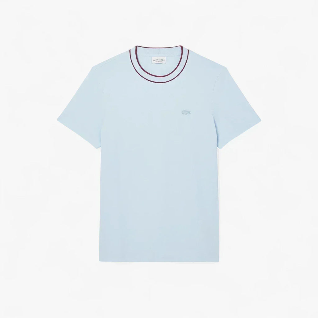 Stretch Piqué Stripe Collar T-Shirt