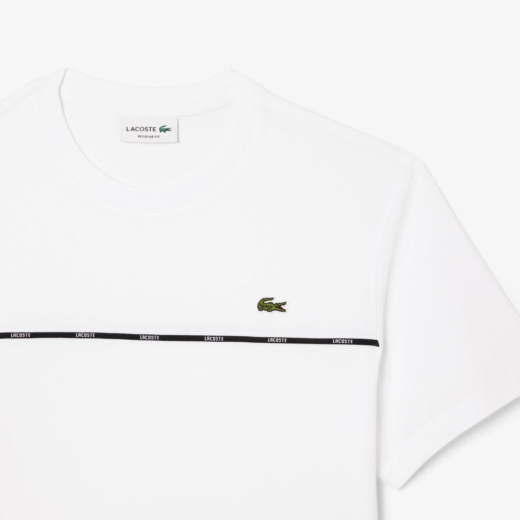 Lacoste Trim Cotton Jersey T-shirt - view 6