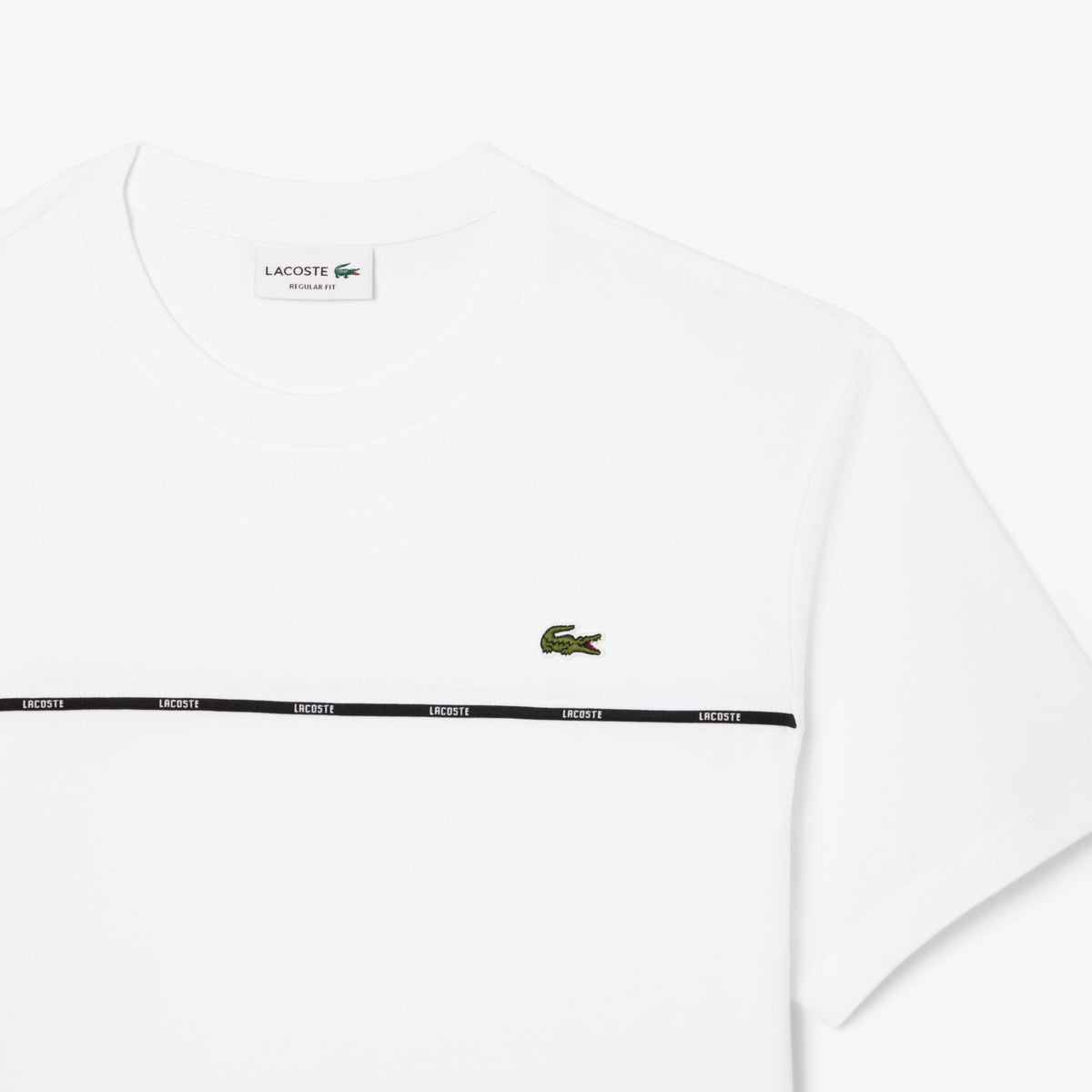 Lacoste Trim Cotton Jersey T-shirt - view 6