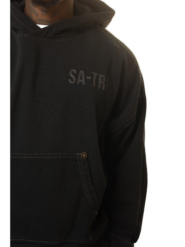 True Religion Sebastien Ami X Tr  Hoodie Logo Black