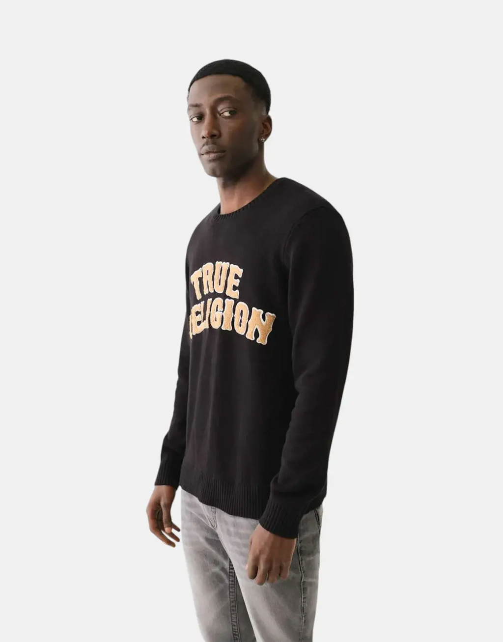 True Religion Chenille Black Sweatshirt