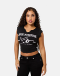 True Religion Notch Rib T-Shirt Black