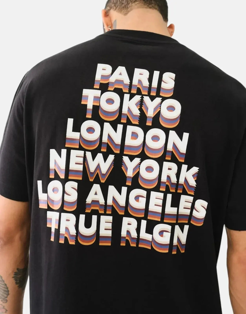 True Religion Paris Tokyo T-Shirt Black
