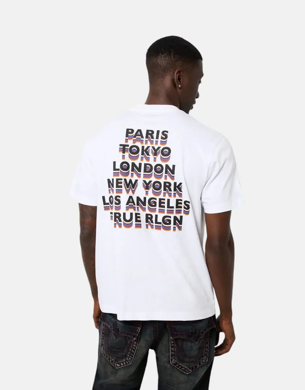 True Religion Paris Tokyo T-Shirt White
