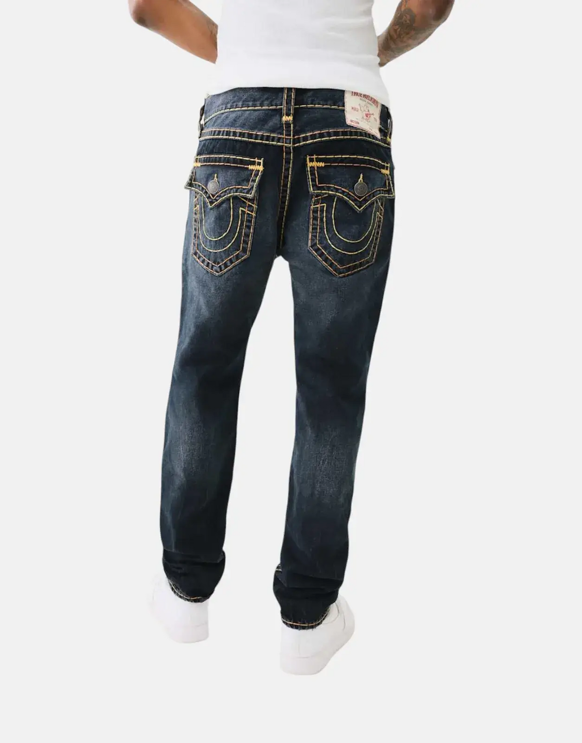 True Religion Rocco Super T Blue Black Wash Jeans