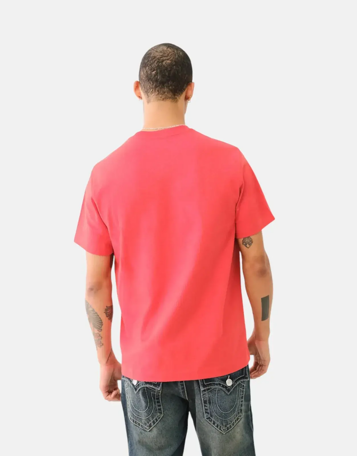 True Religion Sashiko Washed Red T-Shirt