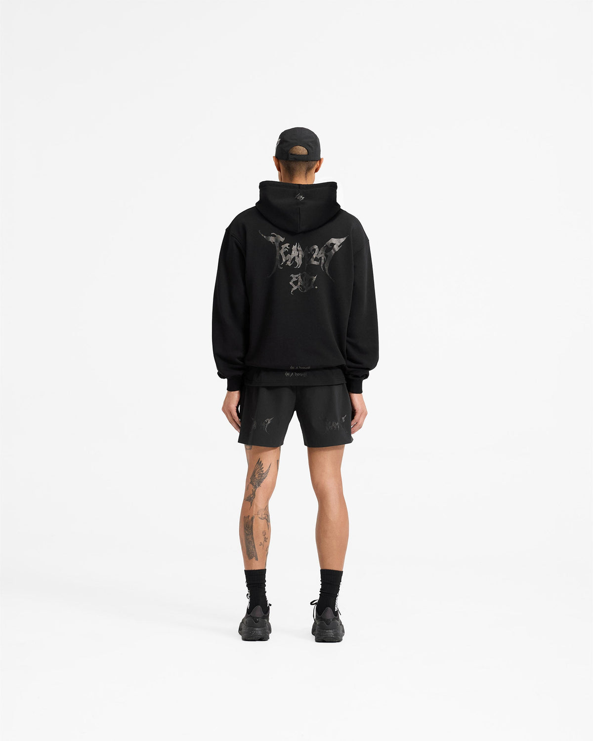 Team 247 X END Oversized Hoodie - Jet Black