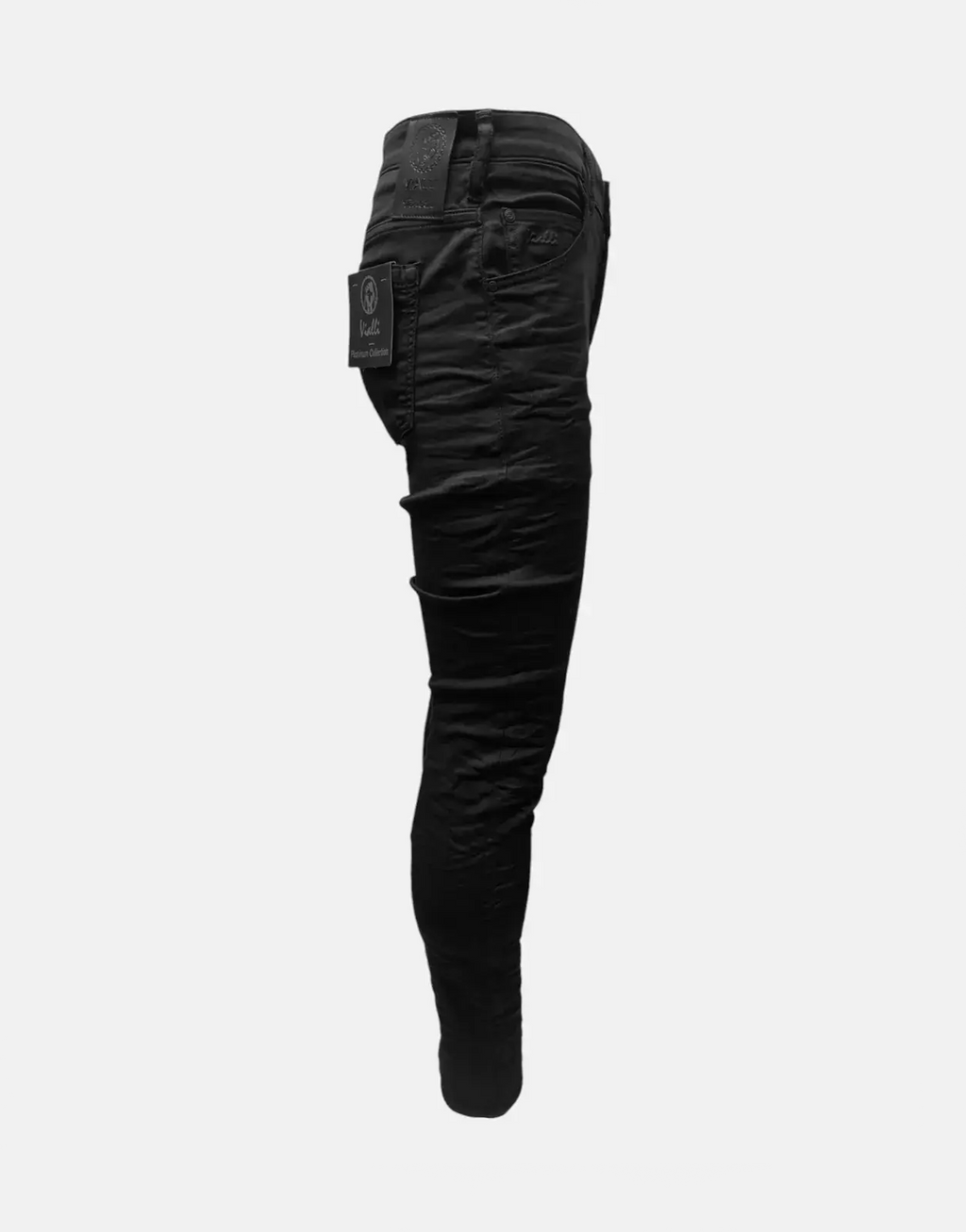 Vialli Joker Ultra Fit Black Jeans