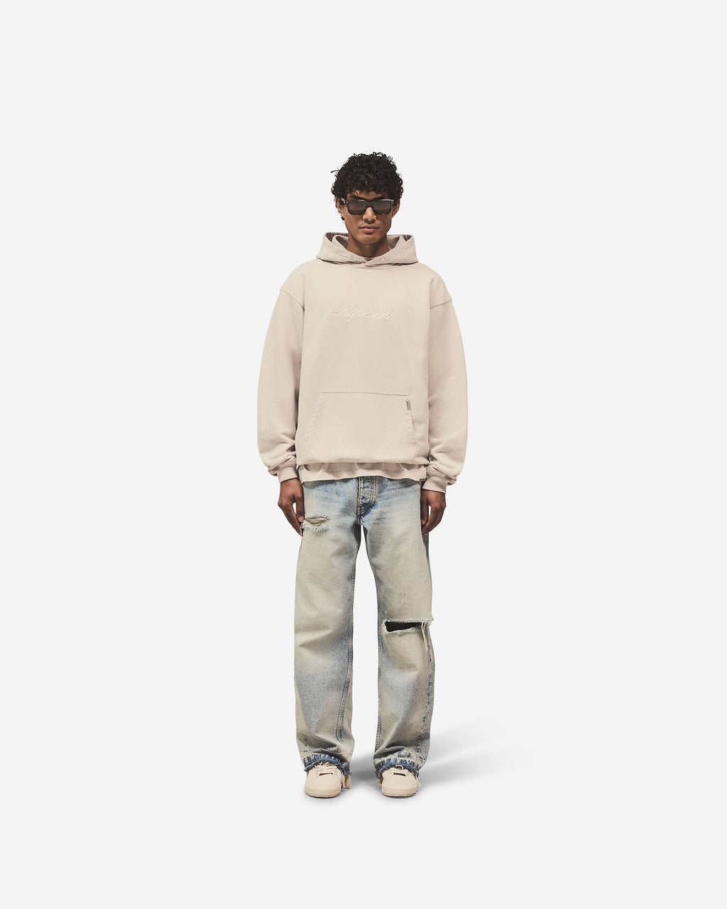 Script Logo Hoodie - Concrete