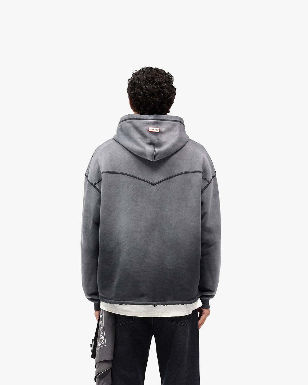 Represent X Hunter Hoodie - Stained Black