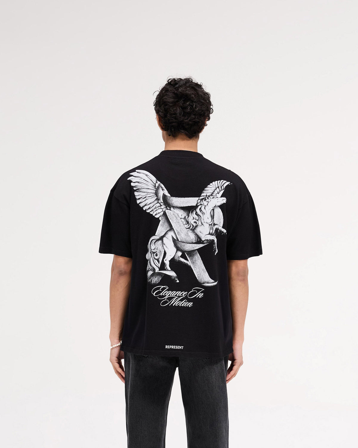 Elegance In Motion T-Shirt - Jet Black