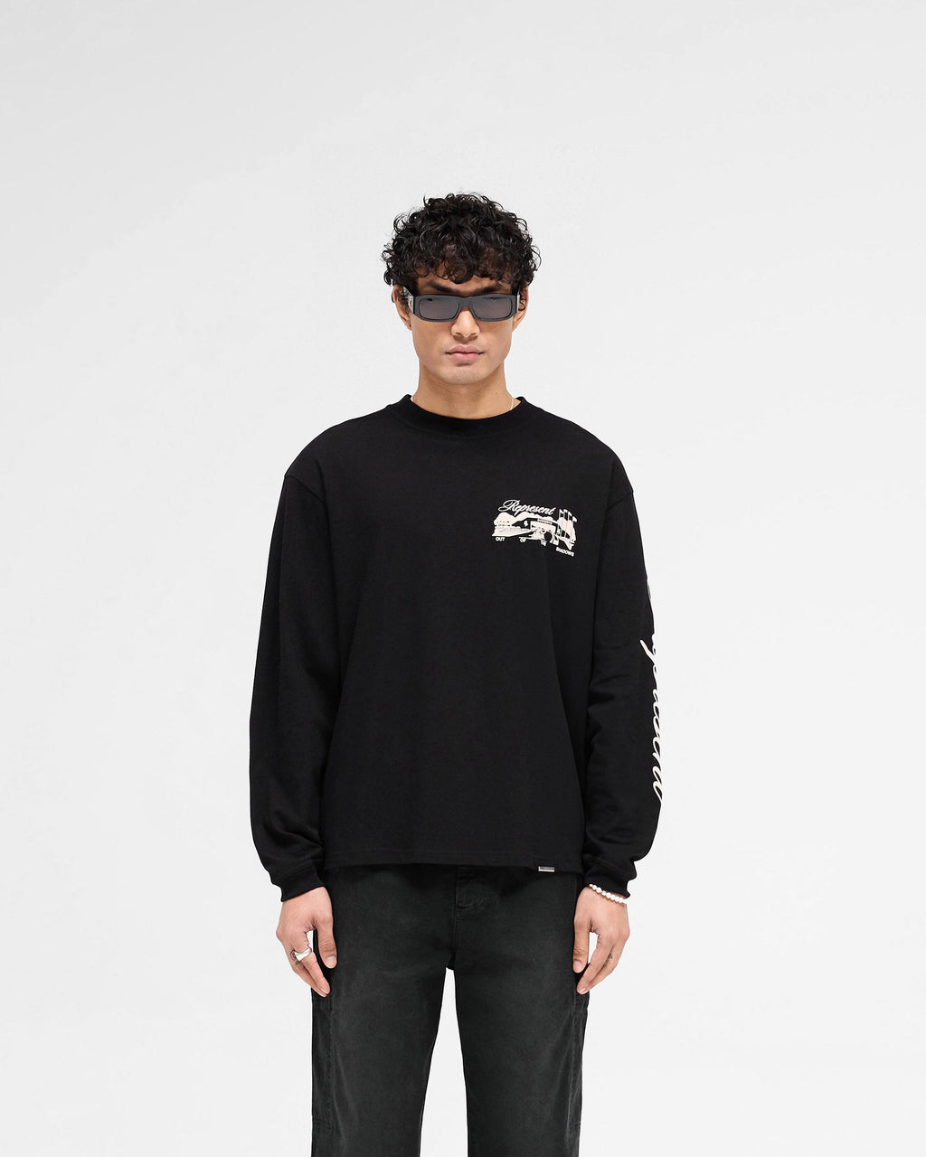 Raceway Long Sleeve T-Shirt - Jet Black