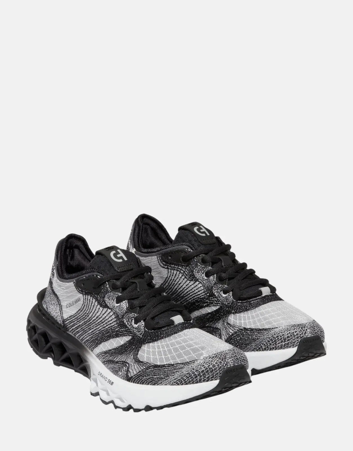 Cole Haan Zerogrand Embrostitch Running Shoes Blk/Grey - view 2