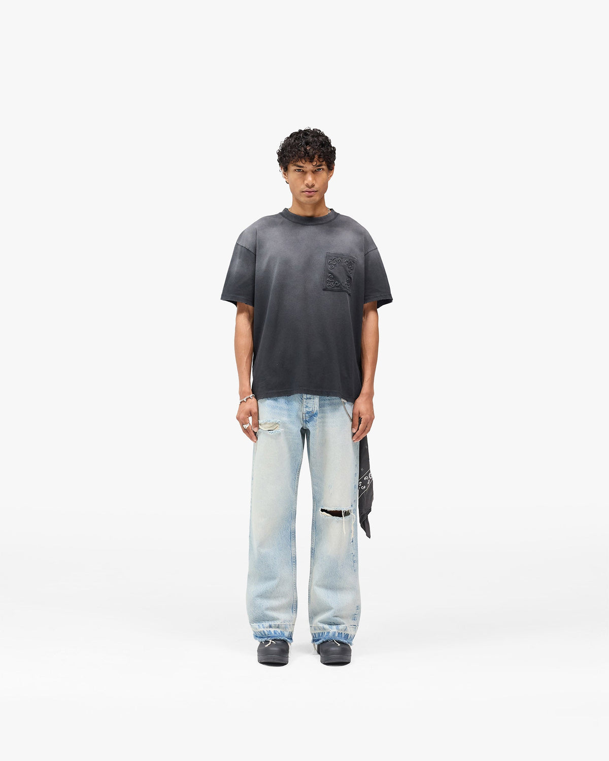 Represent X Hunter T-Shirt - Stained Black