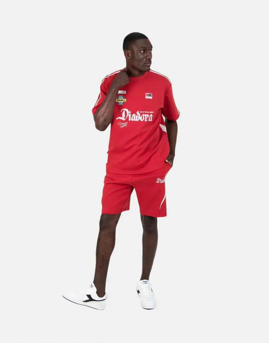 Diadora Elden Brick Red Shorts - view 3