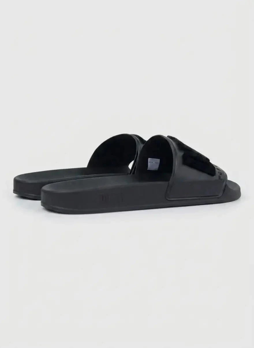 Diesel SA Mayemi Flock Slides Black - view 3