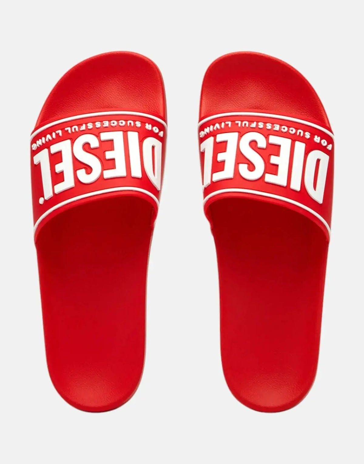 Diesel SA-Mayemi Red White Slides - view 4