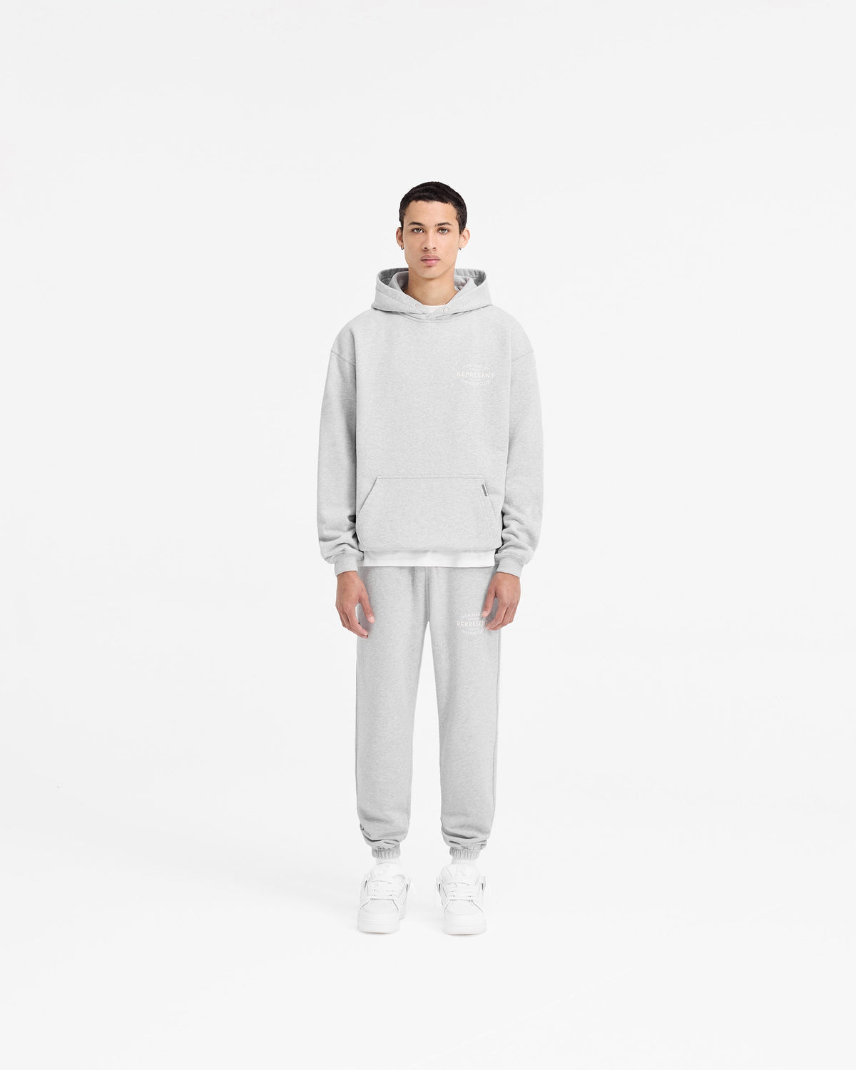 Represent Owners Club Stamp Hoodie - Ash Grey