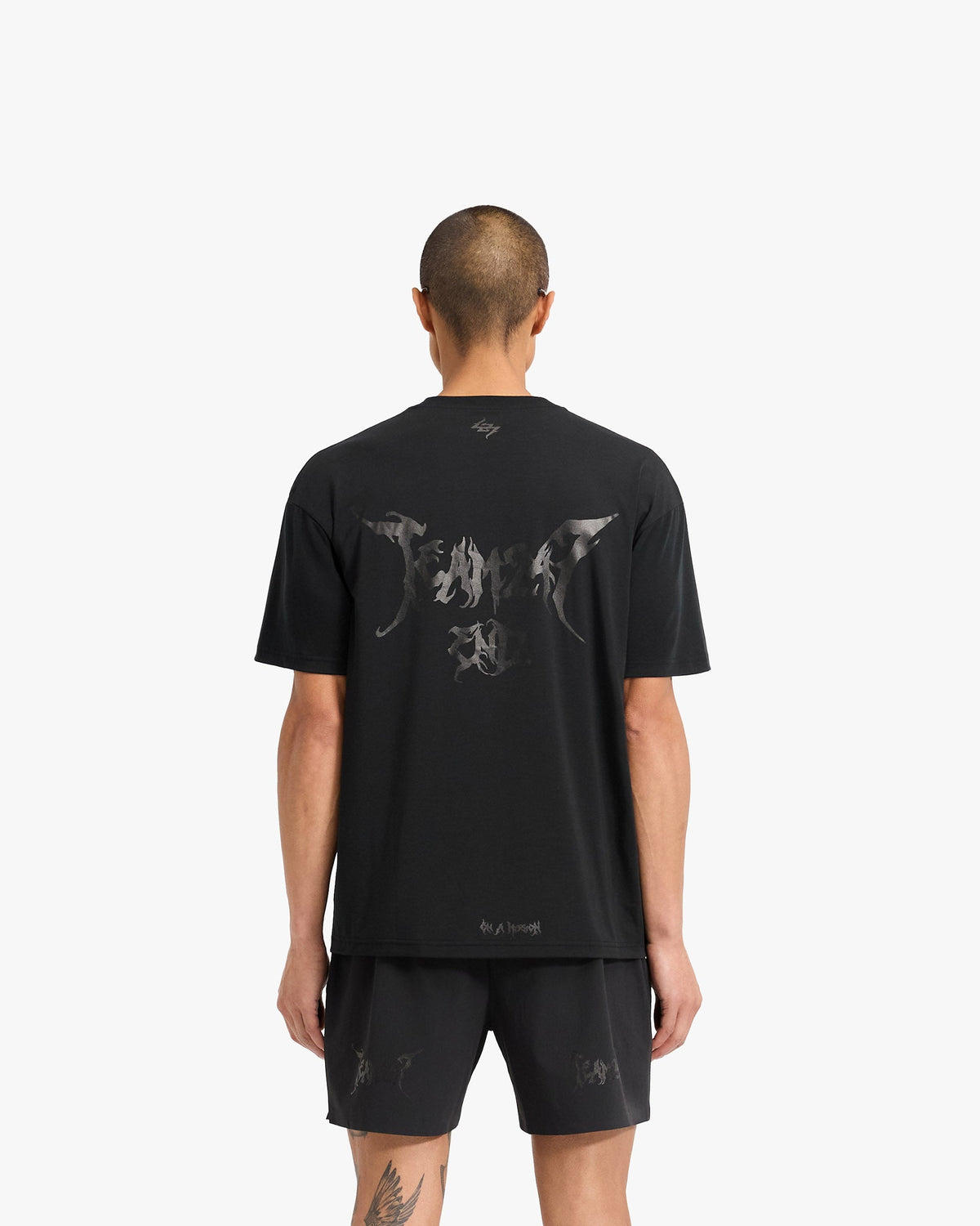Team 247 X END Oversized T-Shirt - Jet Black