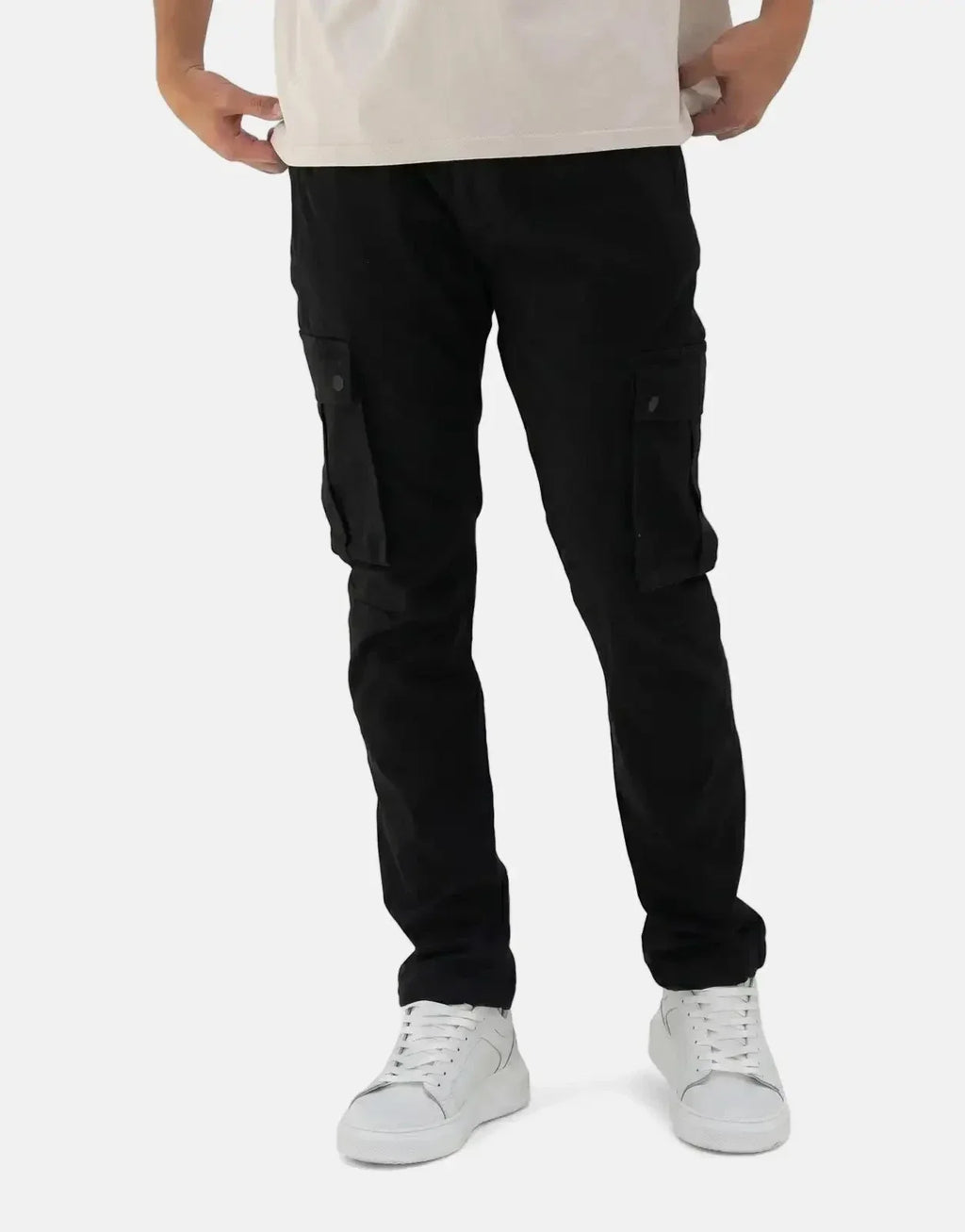 Fade Essential Cargo Black Pants