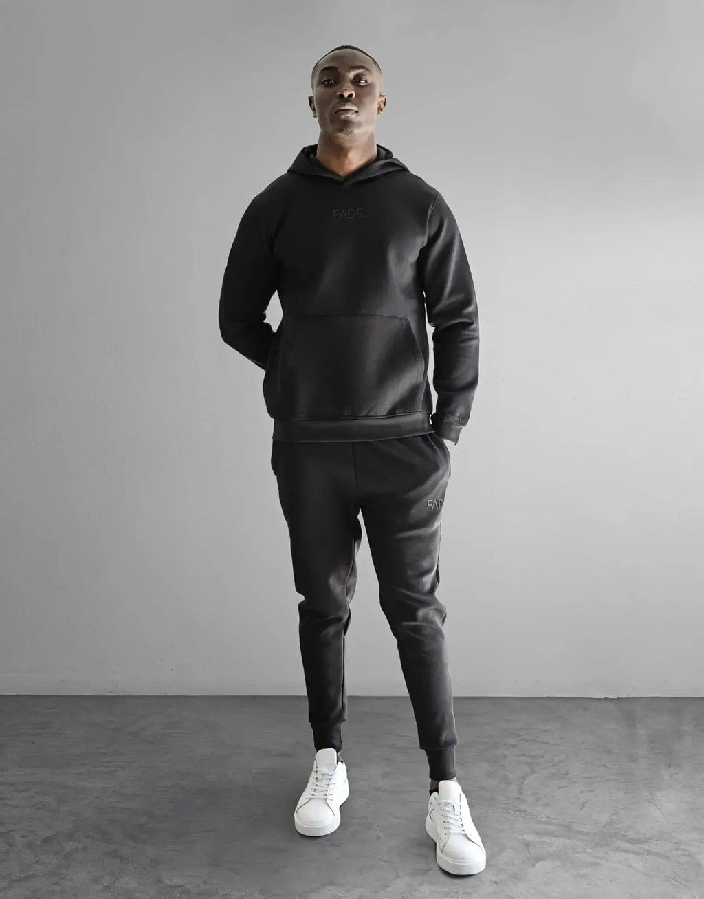 Fade Essential Hooded Black Sweatshirt - view 2