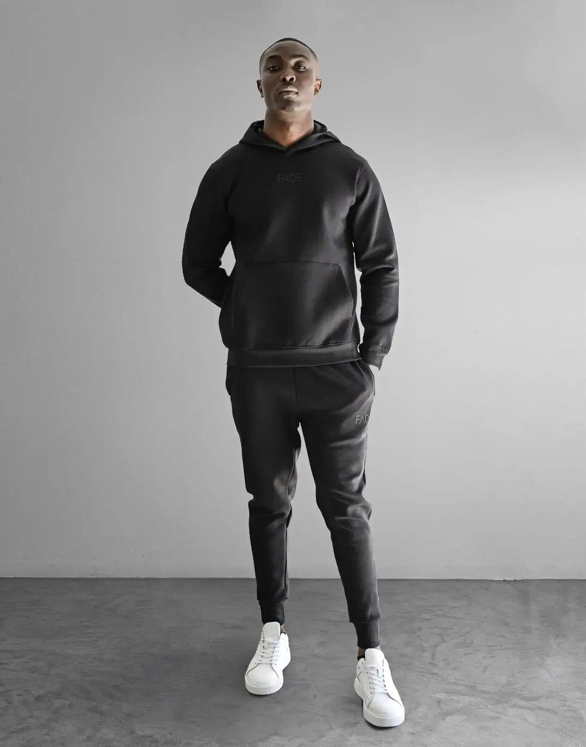 Fade Essential Hooded Black Sweatshirt - view 2