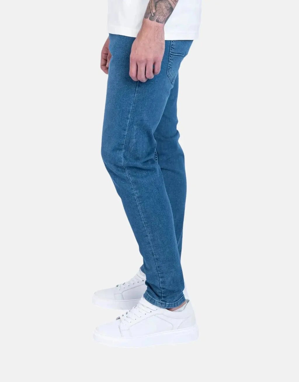Fade Essential Mid Wash Slim Tapered Jeans - view 2