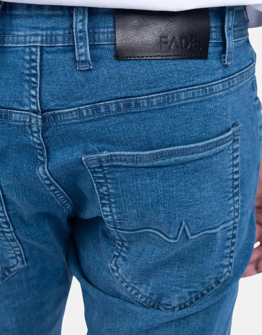 Fade Essential Mid Wash Slim Tapered Jeans - view 5