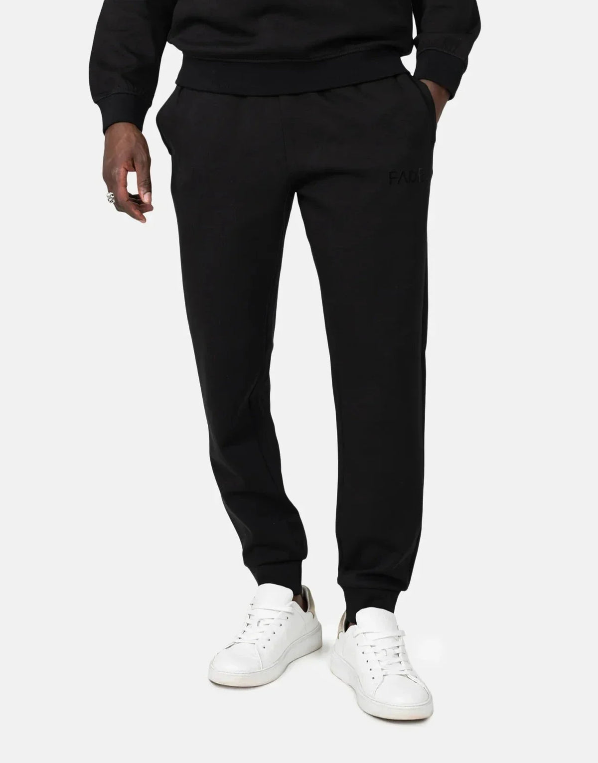Fade Essential Slim Fit Black Sweatpants